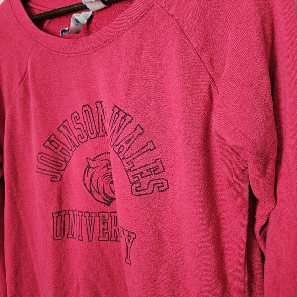 Johnson & Wales University Pink Crewneck Sweatshirt MV Sport Women’s Large JWU - Picture 6 of 10